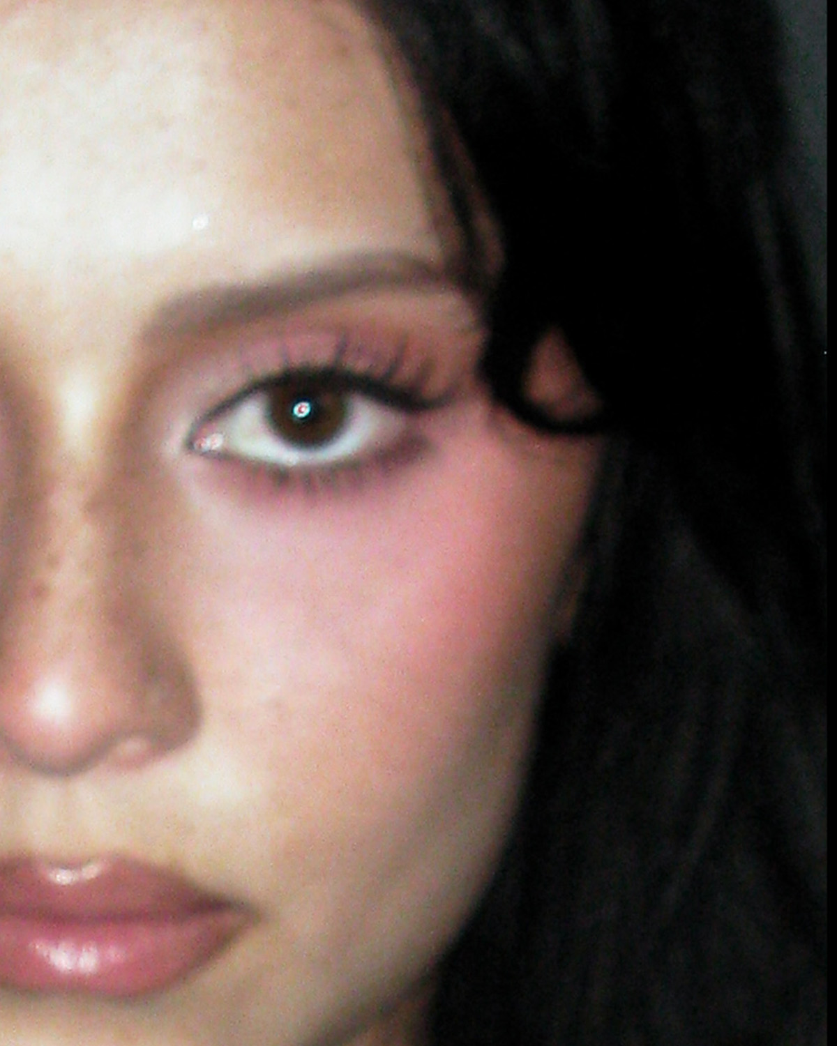 Bold Eye — extreme close-up, dark background